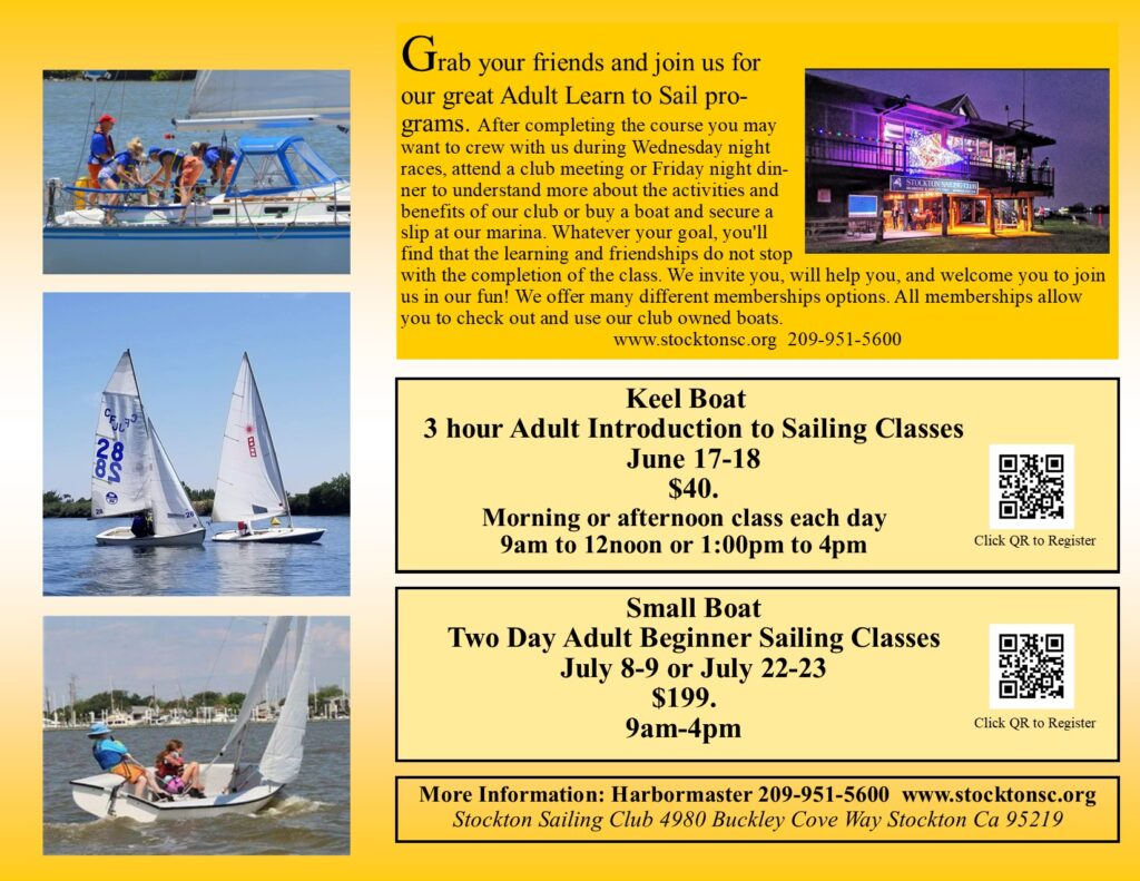 Classes – Adult Learn to Sail